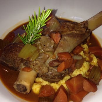 Gabriels on The Bay - Lamb shank with creamy polenta - Seafood Near Me - Port Arthur, TAS