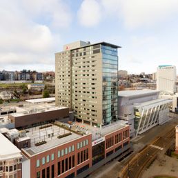 Exterior outside entrance of Marriott Tacoma Downtown - Tacoma, Washington Exterior outside entrance of Marriott Tacoma Downtown - Tacoma, Washington