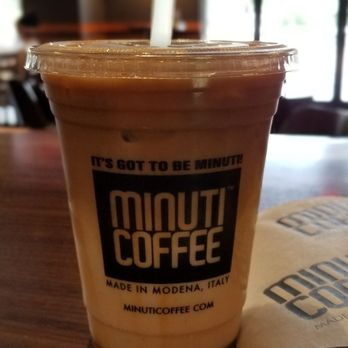 Minuti Coffee - Ice Caramel Macchiato w/almond milk - Coffee & Tea Near Me - Houston, Texas Minuti Coffee - Ice Caramel Macchiato w/almond milk - Coffee & Tea Near Me - Houston, Texas