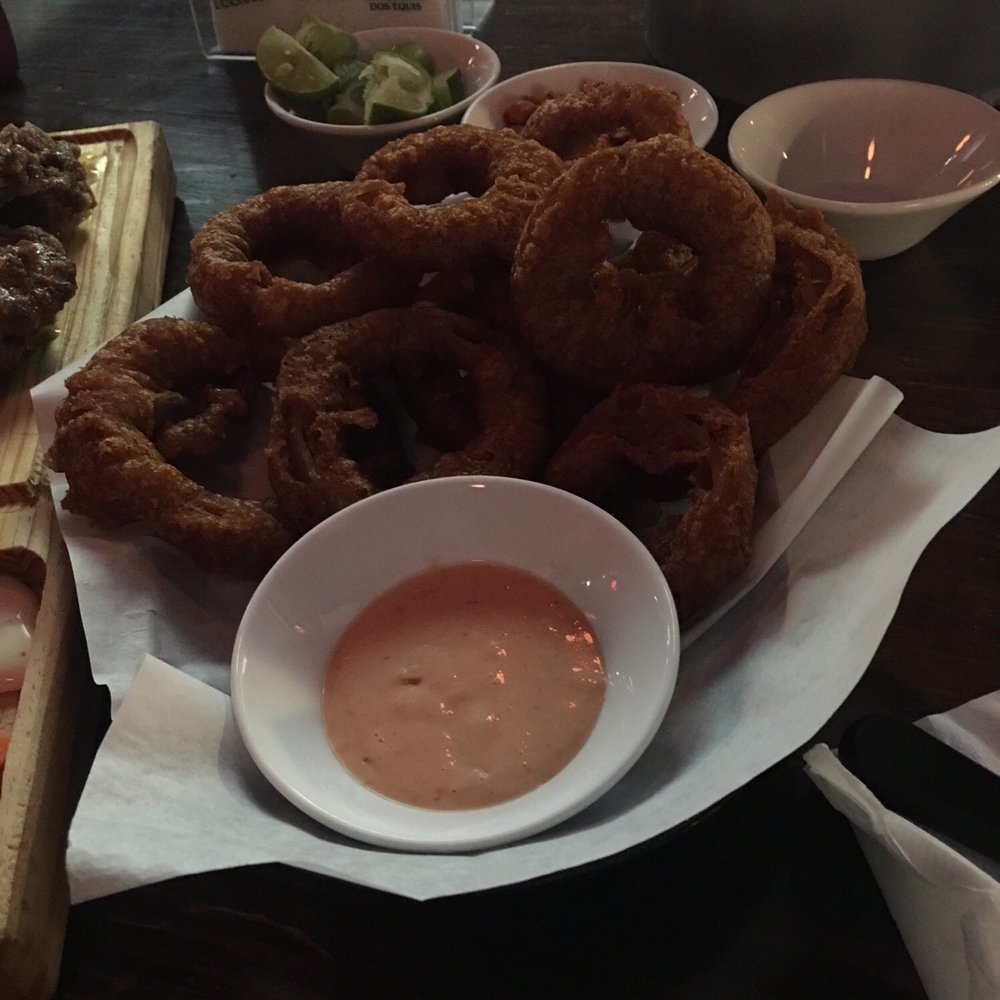 Their great onion ring serving