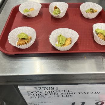Costco - Excellent chicken mini tacos by Don Miguel - Wholesale Stores Near Me - Oceanside, New York