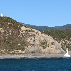 Upper and Lower Pencarrow Lighthouses near Wellington NZ