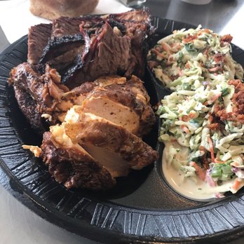 Off the Bone Barbeque - 2 meat plate with double slaw. Much anticipation...Can't wait to dig in! - Barbeque Near Me - Dallas, Texas Off the Bone Barbeque - 2 meat plate with double slaw. Much anticipation...Can't wait to dig in! - Barbeque Near Me - Dallas, Texas