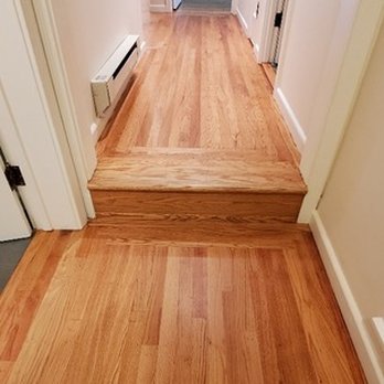 Hi-Tech Hardwood Floors - Hallway refinished with step - Flooring Near Me - San Francisco, California Hi-Tech Hardwood Floors - Hallway refinished with step - Flooring Near Me - San Francisco, California