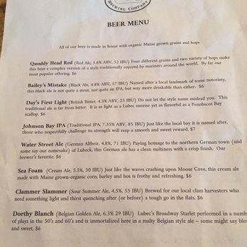 Lubec Brewing Company - Beer list 6/22/19 - Breweries Near Me - Lubec, Maine Lubec Brewing Company - Beer list 6/22/19 - Breweries Near Me - Lubec, Maine