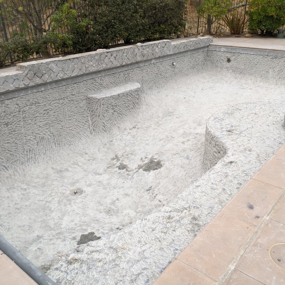 Demaria Pool Plastering - Before (after demo) - General Contractors Near Me - Spring Valley, California