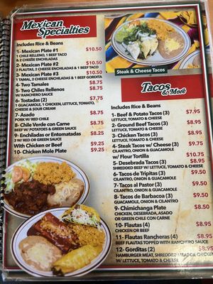 Menu photo 3 El Sarape Del Valle El Paso, TX