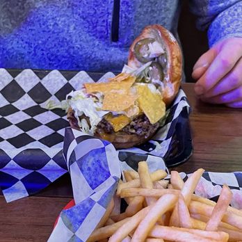 Big Sioux Burger - Nacho burger. $13 without fries. $6 for fries. Stale nachos. - Burgers Near Me - Sioux Falls, South Dakota