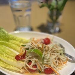 45th Vegetarian Thai - Som tum thai  this is a good choice