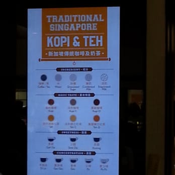 吉利尼 - Singaporean coffee culture. A detailed table instructing you how to order the different nuances of "kopi" or coffee. - Singaporean Near Me - Hong Kong, HK