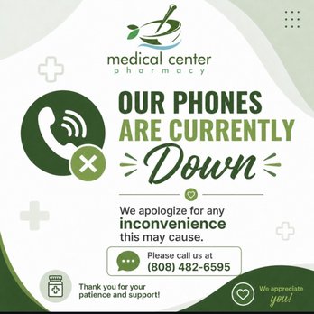 Medical Center Pharmacy - Sign posted up front too! How convenient! - Pharmacy Near Me - Aiea, Hawaii Medical Center Pharmacy - Sign posted up front too! How convenient! - Pharmacy Near Me - Aiea, Hawaii