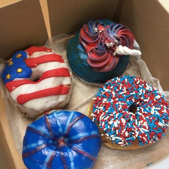 Deviant Donuts - 4th of July themed donuts - Donuts Near Me - Mystic, Connecticut