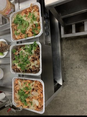 Frying Seafood by null