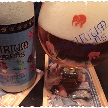 Le Poechenellekelder - Delirium Tremens, 8.5% alcohol by Brouwerij Huyghe. Belgian Strong Pale Ale, rated high - Beer Bar Near Me - Brussels, BRU Le Poechenellekelder - Delirium Tremens, 8.5% alcohol by Brouwerij Huyghe. Belgian Strong Pale Ale, rated high - Beer Bar Near Me - Brussels, BRU