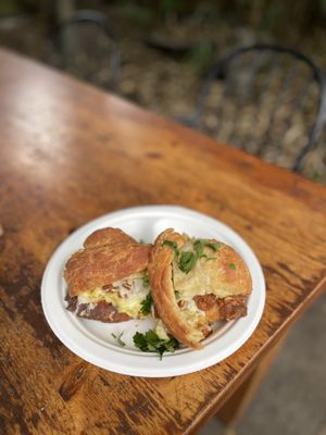 Photo of Snapdragon - Vashon, WA, US. Egg Croissant Sando.. must try!