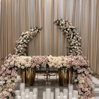 The Purple Rose - Sweetheart table with arch - Florists Near Me - West Hollywood, California The Purple Rose - Sweetheart table with arch - Florists Near Me - West Hollywood, California