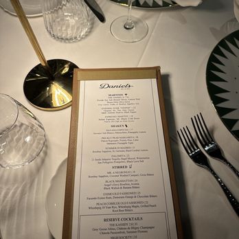 Daniel’s - Cocktail Menu - Steakhouses Near Me - Coral Gables, Florida Daniel’s - Cocktail Menu - Steakhouses Near Me - Coral Gables, Florida