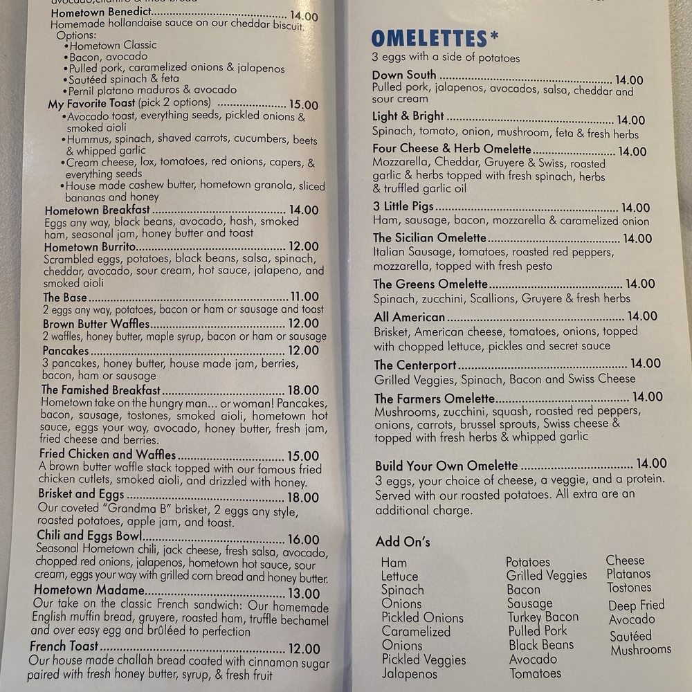 Hometown Bakeshop - Some of the massive menu. - Bakeries Near Me - Centerport, New York