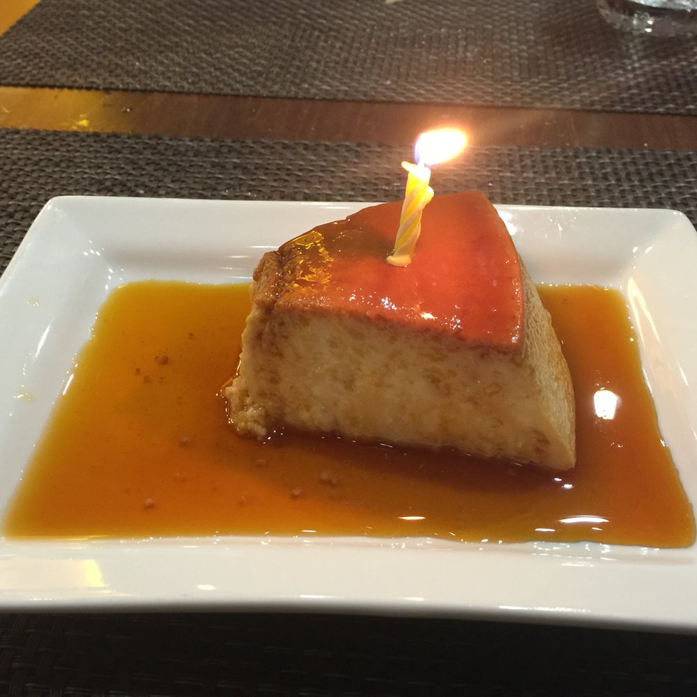 Rodizio Grill Brazilian Steakhouse Estero - Birthday flan - Steakhouses Near Me - Estero, Florida Rodizio Grill Brazilian Steakhouse Estero - Birthday flan - Steakhouses Near Me - Estero, Florida