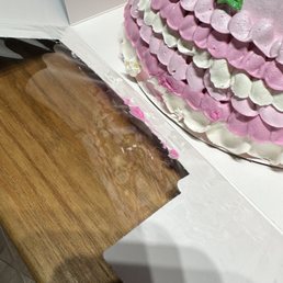 Cake too large for box Cake too large for box
