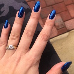 Blue amber glitter gel. I'm in love