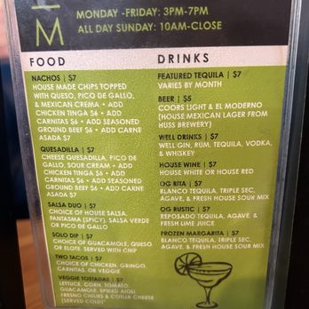 Modern Margarita - Happy hour all day on Sunday - Bars Near Me - Phoenix, Arizona Modern Margarita - Happy hour all day on Sunday - Bars Near Me - Phoenix, Arizona