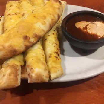 Moose's Tooth - Bread Sticks with spicy Buffalo ranch combo sauce - Pizza Near Me - Anchorage, Alaska Moose's Tooth - Bread Sticks with spicy Buffalo ranch combo sauce - Pizza Near Me - Anchorage, Alaska