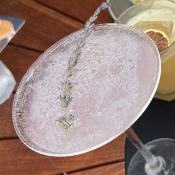 The Backyard at Chez Jays - Lavender Haze Cocktail - New American Near Me - Santa Monica, California The Backyard at Chez Jays - Lavender Haze Cocktail - New American Near Me - Santa Monica, California