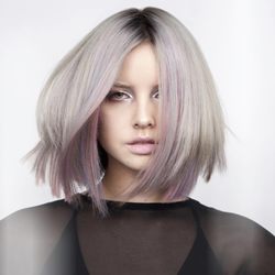 Remix Hair Studio - Roots shadow and icy pastel blonde and Bob hair cut!