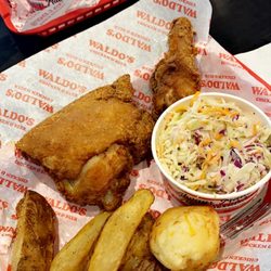 Waldo’s Chicken & Beer - North Little Rock - White Fried 1/2 Chicken Plate
