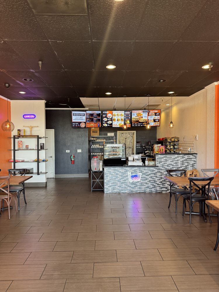 Food from MF Gyros & Burgers