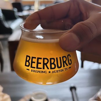 Beerburg Brewing - Cute beer flight glasses. - Breweries Near Me - Austin, Texas