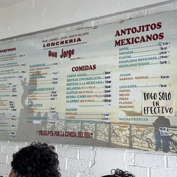 Loncheria Don Jorge - Menu - Mexican Near Me - Puerto Vallarta, JAL