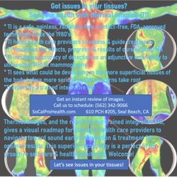 SoCal Pro Health - Make thermal imaging part of your health profile--see possible issues in your tissues for early intervention.