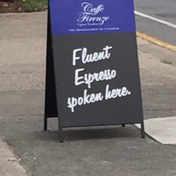 Willow Tree Cafe on Latrobe - Amusing coffee sign outside store - Indian Near Me - Brisbane, QLD