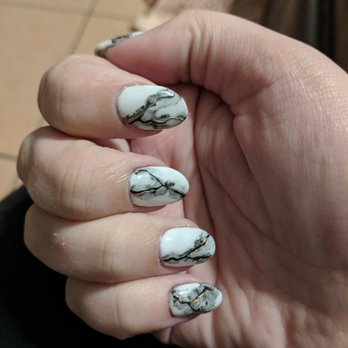 The Nail Studio - Marble nails with a touch of gold by Samantha at The Nail Studio - Nail Salons Near Me - Coconut Creek, Florida The Nail Studio - Marble nails with a touch of gold by Samantha at The Nail Studio - Nail Salons Near Me - Coconut Creek, Florida