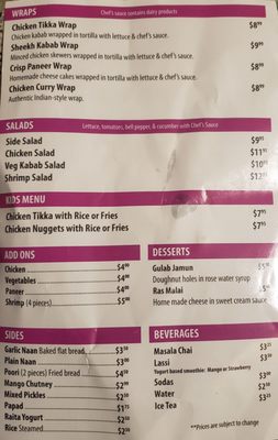 Menu photo 4 Kababeque Indian Grill Sahuarita, AZ