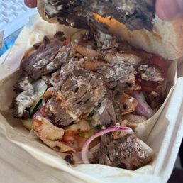 Mixed Mixed Dner Beef & Chicken Sandwich Mixed Mixed Dner Beef & Chicken Sandwich