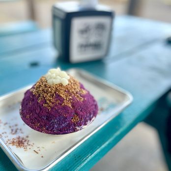 Familee Korean Shave Ice - Ube with toasted coconut and mochi toppings - Desserts Near Me - Kapaʻa, Hawaii Familee Korean Shave Ice - Ube with toasted coconut and mochi toppings - Desserts Near Me - Kapaʻa, Hawaii