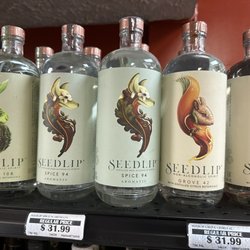 The Wine Rack - Non-alcoholic spirits. Beautiful labels!