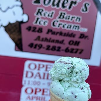 Yoder's Red Barn Ice Cream - a hand holding an ice cream cone - Ice Cream & Frozen Yogurt Near Me - Ashland, Ohio Yoder's Red Barn Ice Cream - a hand holding an ice cream cone - Ice Cream & Frozen Yogurt Near Me - Ashland, Ohio
