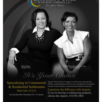 Integrity Title & Escrow - Integrity Title It's Your Choice - Real Estate Services Near Me - Owings Mills, Maryland Integrity Title & Escrow - Integrity Title It's Your Choice - Real Estate Services Near Me - Owings Mills, Maryland