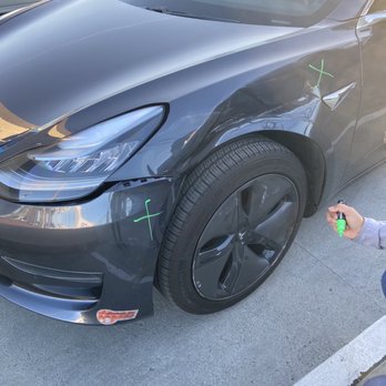 Xcel Collision Center - before with damage to the car on my first visit - Body Shops Near Me - San Jose, California