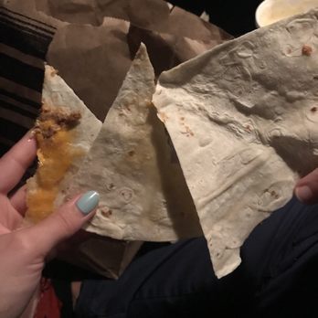 Del Taco - Usually Del Taco is great, until this..I'd consider buying a quesadilla again. Half the quesadilla had nothing, and the other half was okay - Mexican Near Me - New Baltimore, Michigan