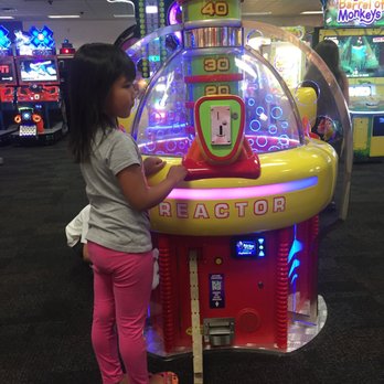 Chuck E. Cheese - Daughter winning lots of tickets - Pizza Near Me - San Bernardino, California