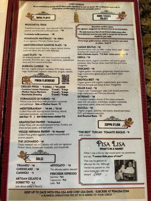 Menu photo 6 Pisa Lisa Sedona, AZ Menu photo 6 Pisa Lisa Sedona, AZ