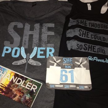SHE Power 1/2 Marathon & 5K - Tshirt all runners receive, I purchased a racerback, too 4.29.17 - Races & Competitions Near Me - Chandler, Arizona SHE Power 1/2 Marathon & 5K - Tshirt all runners receive, I purchased a racerback, too 4.29.17 - Races & Competitions Near Me - Chandler, Arizona