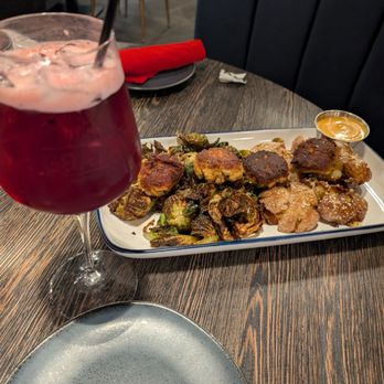 Goat & Vine Restaurant + Winery - Crab Cakes entree - Wine Bars Near Me - Plano, Texas