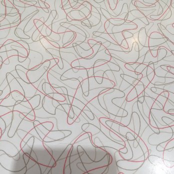 Jackson Diner - Table design. Same as my old kitchen counters, from the 50's. Orig. Dupont design. - Diners Near Me - Jackson, New Jersey