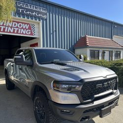 Platinum Tinting - 2025 ram 1500 rebel. Tinted with 5% all around and 35% windshield. 6470 automall pkwy Gilroy, ca